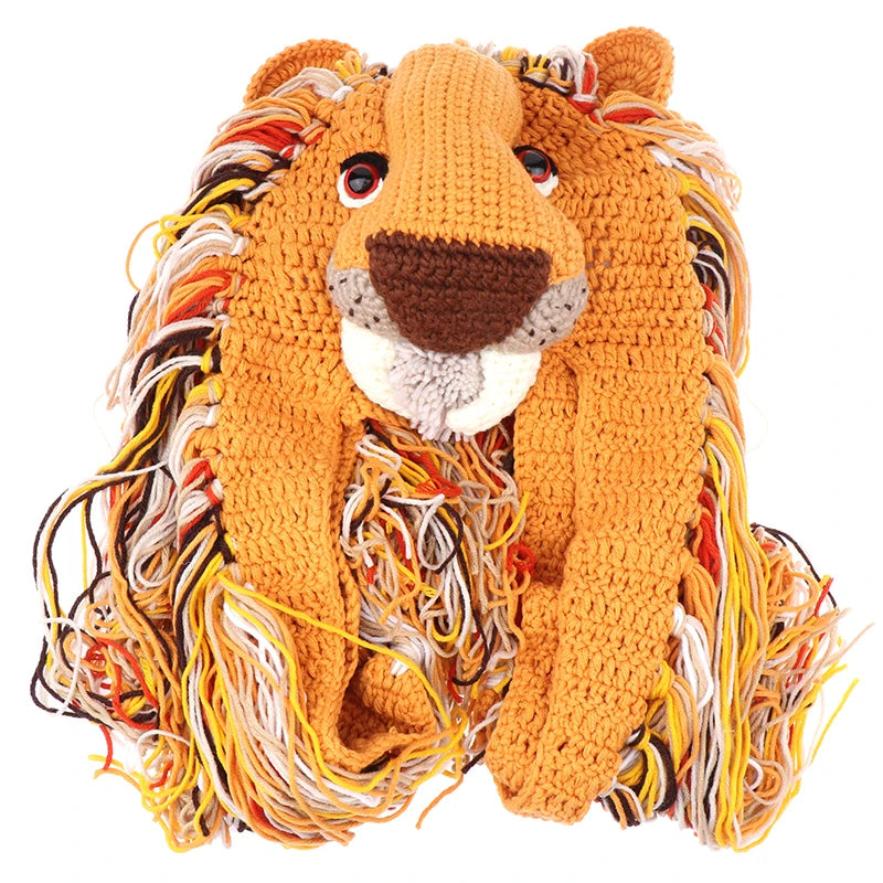 Knitted Handmade Lion Hat