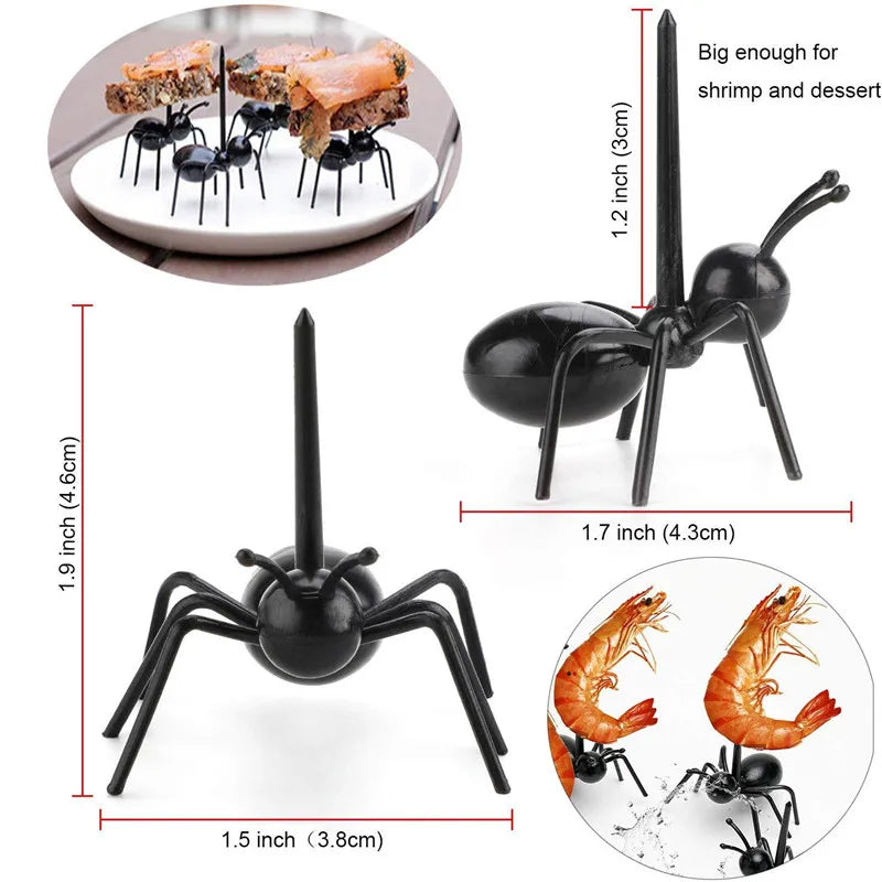 Ants Food Fruit Picks Forks