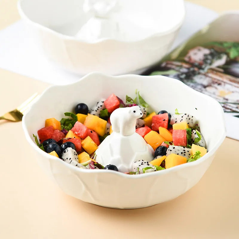 Polar Bear Ceramic Bowl