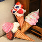 Ice Cream Plush Simulation Ice Cream Doll Plush Stuffed Cushion Sofa Bedding Decoration Dessert Throw Pillow Food Stuffed Gifts