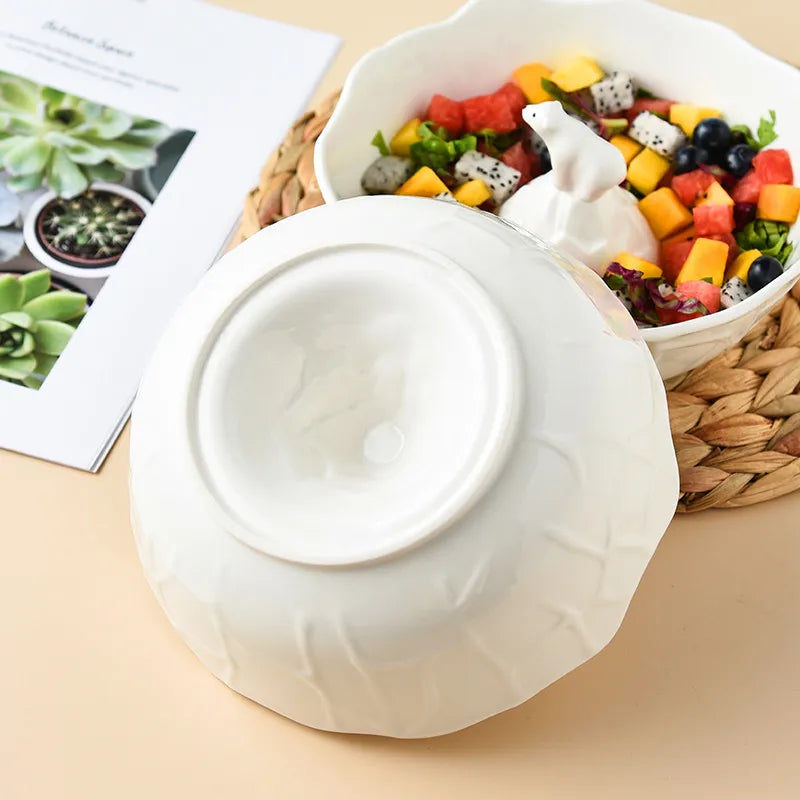 Polar Bear Ceramic Bowl