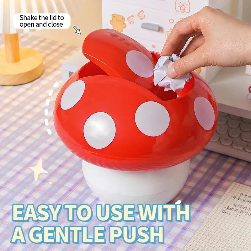 Mushroom Mini Trash Can