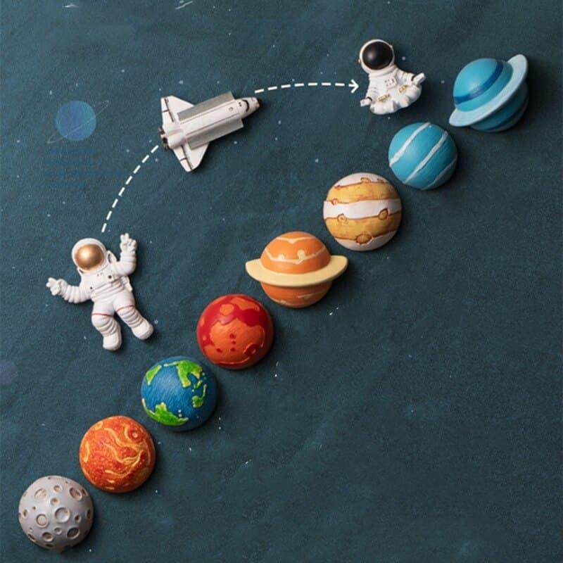 Magnete Frigo Astronauta 3D USA - Souvenir In Resina Fatto A Mano