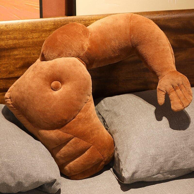 Muscle Arm Plush Pillow GooDIYou