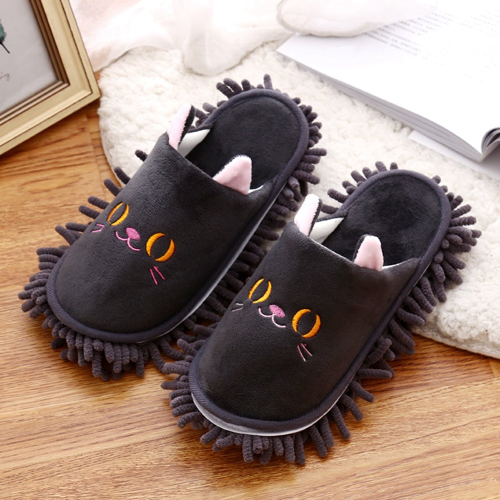 Animal hot sale mop slippers