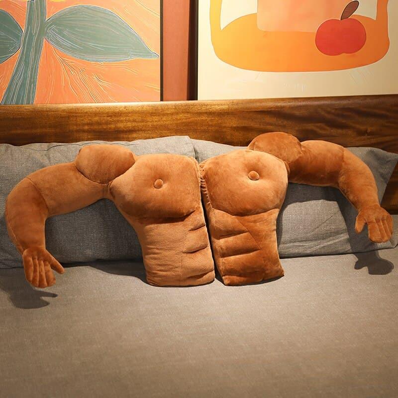 Muscle Arm Plush Pillow GooDIYou